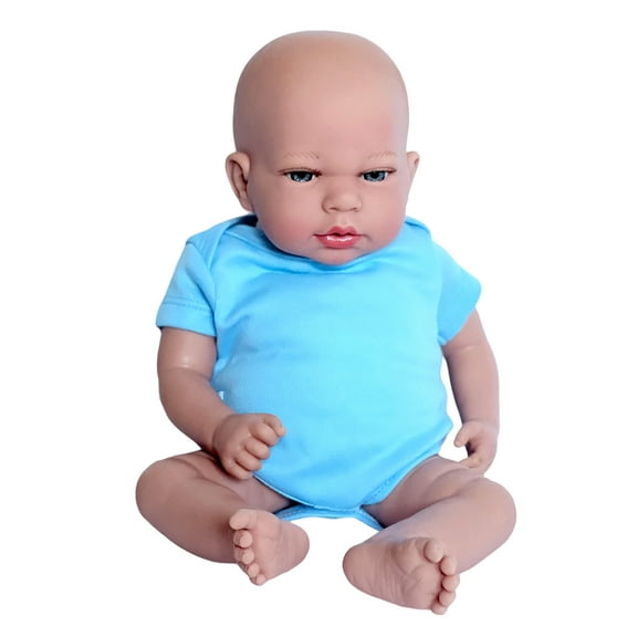 15 Inch Baby Doll Clothes- Blue Baby Doll Romper Fits 15"-18" Baby Dolls