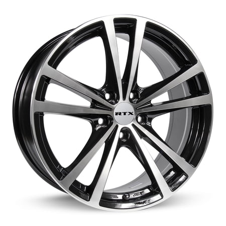 15 Inch Black Alloy Wheel Rim for Chevrolet Cobalt, RTX 81222 15x6.5 4x100 4Lug