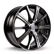 15 Inch Black Alloy Wheel Rim for Chevrolet Prizm, RTX 81005 15x6 4x100 4Lug