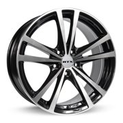 15 Inch Black Alloy Wheel Rim for Toyota Corolla, RTX 81222 15x6.5 4x100 4Lug