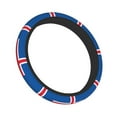thumbnail image 1 of 15 Inch Elastic Steering Wheel Cover Iceland Flag Steering Wheel Cover Universal Neoprene Steering Wheel Covers Protector, 1 of 6