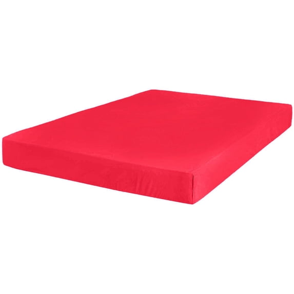 15 Inch Extra Deep Fitted Sheet/Bottom Sheet (Full, Solid Hot Pink) - 1800 Series Brushed Microfiber - Deep Pocket Fitted Sheet by The Great American Store