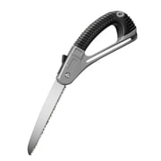 15-Inch Folding Hand Saw, Heavy Duty Pruning Saw with Soft Ergonomic Grip, Foldable Handsaw with Triple-cut Razor Teeth for Tree Trimming, Wood Cutting, Landscaping & Gardening WorkGrey,15x3"