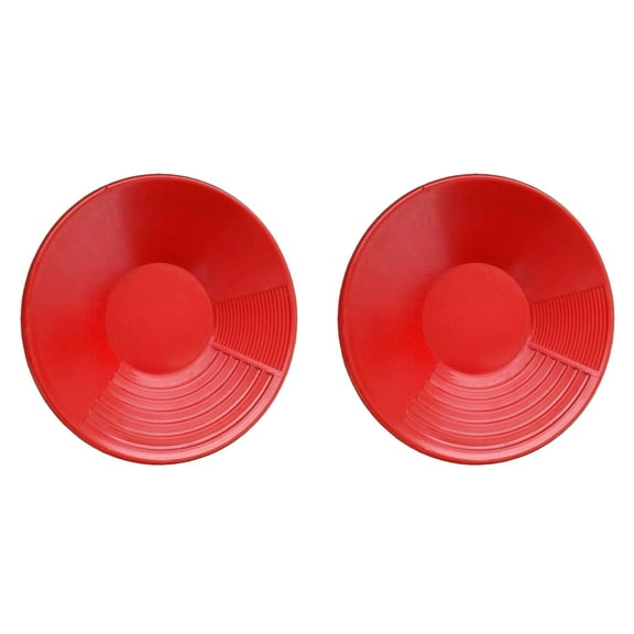 Professional 15 Inch Gold Pan with Multiple Riffles - ABS Prospecting Pan for Effective Gold Separation - Outdoor Mining Equipment for River Dredging, Sluicing and Recreational Gold Panning