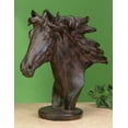 thumbnail image 1 of 15 Inch Horse Bust Display On Circular Base with Bronze Finish, 1 of 1