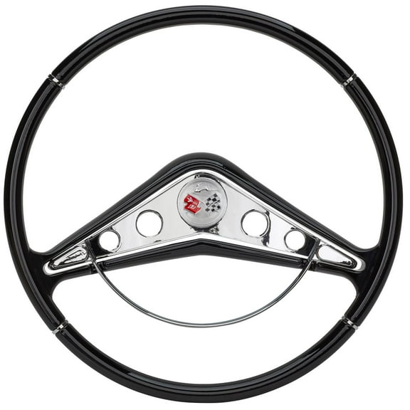 15 Inch Impala Style Steering Wheel & Horn Emblem, 1959 Impala