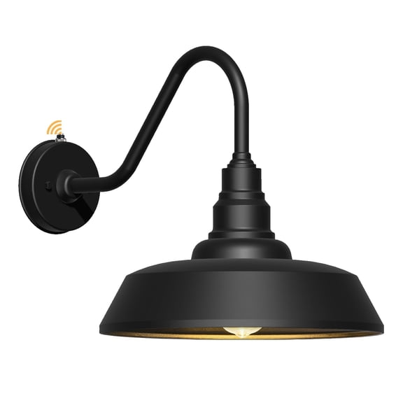 15 Inch Large Outdoor Gooseneck Barn Light Dusk To Dawn Waterproof And Rustproof Exterior Fixture For Patio Porch Garlighting...