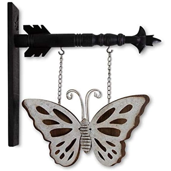 15 Inch Metal & Wood Double Sided Butterfly Arrow Replacement, Wood17286A
