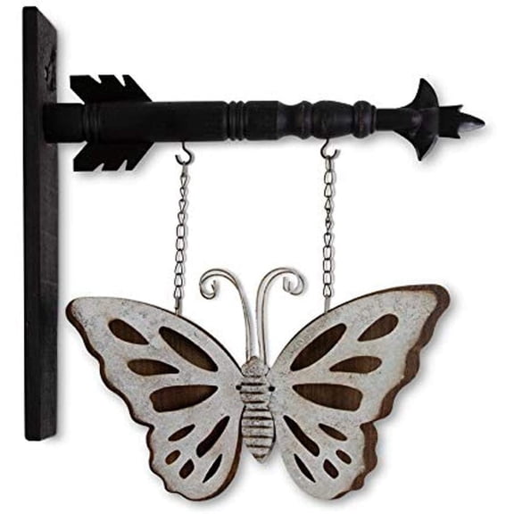 15 Inch Metal & Wood Double Sided Butterfly Arrow Replacement, Wood17286A