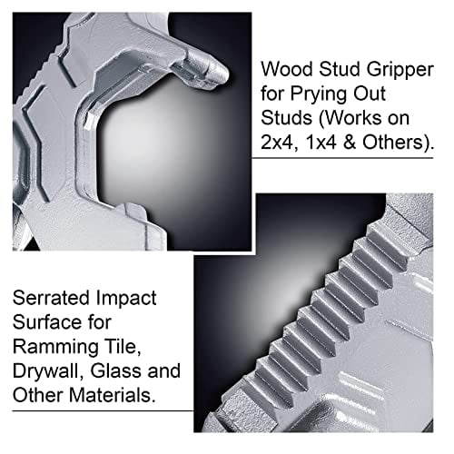 Multifunctional Demolition Tool - Manganese Steel Pry Bar, Nail Puller & Wrecking Bar