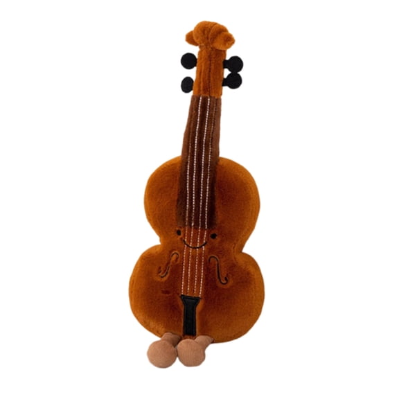 15 Inch Musical Instrument Plush Toys Soft Stuffed Animals Music Plushies, Musical Instrument Throw Pillow Soft Toys Gift for Music Lover Party Birthday Decoration (Violin)