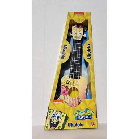 15 Inch Nickelodeon Spongebob Squarepants & Patrick Star Jellyfish Ukulele with 4 Tuning Pegs