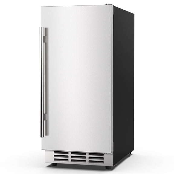 15 Inch Outdoor Beverage Refrigerator, Weather Proof Stainless Steel Drink Fridge Under Counter Beer Fridge