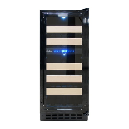 Vinotemp - 28-Bottle Panel-Ready Wine Cooler - Silver