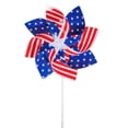 thumbnail image 1 of 15 Inch Patriotic Pinwheels, 4th of July Pinwheels, American Flag Red White and Blue Pinwheels for 4th of July Independence Day Garden Yard Party Favors, 1 of 6