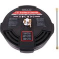 thumbnail image 1 of 15” Inch Pressure Washer Surface Cleaner with 1/4" QD Plug Inlet with Extension Wand M22 Threaded Male Adaptor to Quick Connect 3600 PSI Black, 1 of 7