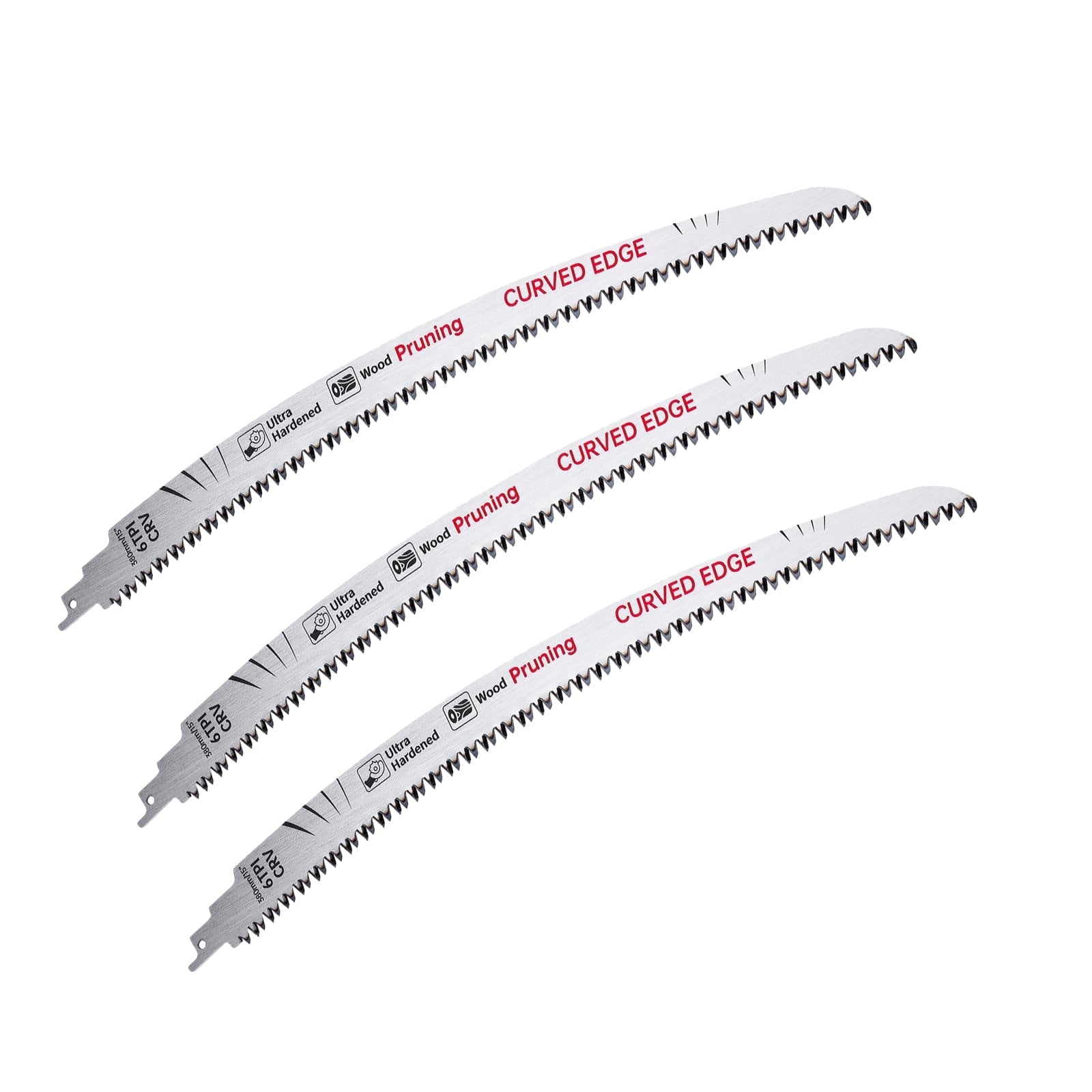 Japanese Teeth Reciprocating Saw Blades, 15-Inch 6TPI for Wood Cutting & Tree Pruning