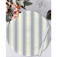 thumbnail image 1 of 15 Inch Round Placemats Set of 4, Blue Stripe Non Slip Heat Insulation PP Table Mats, Modern Farmhouse Geometric Retro Striped Washable Place Mats for Kitchen Dining Party Table Decor, 1 of 7