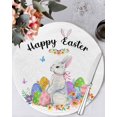 thumbnail image 1 of 15 Inch Round Placemats Set of 4, Easter Non Slip Heat Insulation PP Table Mats, Spring Watercolor Easter Eggs Bunny Flower Washable Place Mats for Kitchen Dining Party Table Decor, 1 of 7