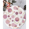 thumbnail image 1 of 15 Inch Round Placemats Set of 4, Pin Polka Dots Non Slip Heat Insulation PP Table Mats, Modern Abstract Art Washable Place Mats for Kitchen Dining Party Table Decor, 1 of 7