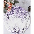 thumbnail image 1 of 15 Inch Round Placemats Set of 4, Purple Non Slip Heat Insulation PP Table Mats, Eucalyptus Leaves Washable Place Mats for Kitchen Dining Party Table Decor, 1 of 7