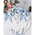 thumbnail image 1 of 15 Inch Round Placemats Set of 6, Blue Eucalyptus Non Slip Heat Insulation PP Table Mats, Watercolor Spring Weeping Botanical Washable Place Mats for Kitchen Dining Party Table Decor, 1 of 7