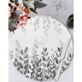 thumbnail image 1 of 15 Inch Round Placemats Set of 6, Spring Gray Eucalyptus Non Slip Heat Insulation PP Table Mats, Summer Botanical Leaf Country Washable Place Mats for Kitchen Dining Party Table Decor, 1 of 7