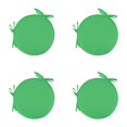 thumbnail image 1 of 15 Inch Round Strap Seat Cushion Non Fixed Dining Chair Cushion Round Stool Seat Cushion 1.8cm Thin Sponge for Dining Stools, Home Seating, Vanity Chairs and All-Season Daily Use (Green, 4 PCS), 1 of 7
