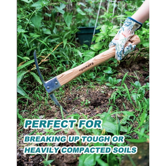 15 Inch Steel Pick Axe Mattock with Wooden Handle
