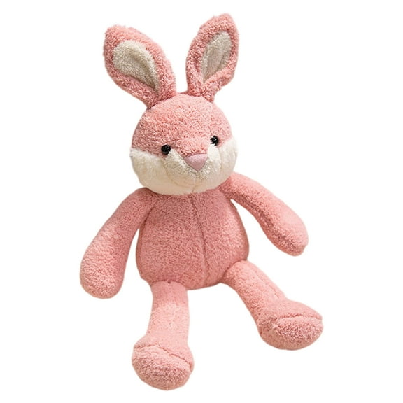 15 Inch Stuffed Rabbit Giant Rabbit Plush, Pink Rabbit Stuffed Animal for Kids Gift for Girls Birthday Christmas Valentine's Day Themed Party Decorations