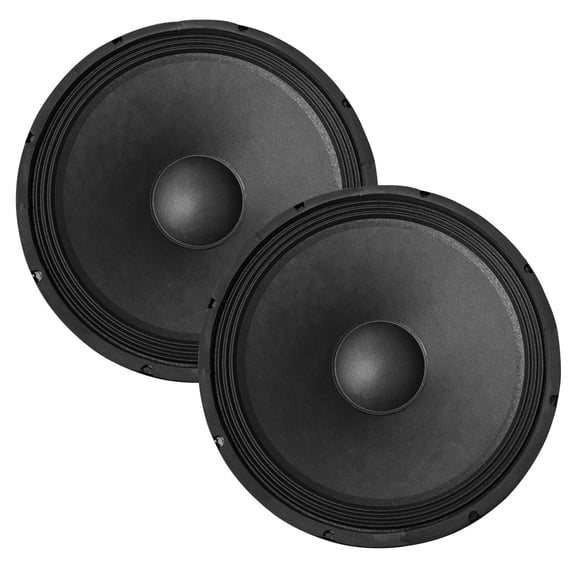 15-Inch Subwoofer Speaker 2000W Max Power 8 Ohm, PA DJ Woofer Bass Replacement Driver, 2-Pack