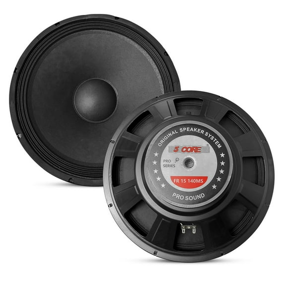 15 Inch Subwoofer Speaker 2000W Max Power 8 Ohm, PA DJ Woofer Bass Replacement Driver with Cloth Edge Paper Cone