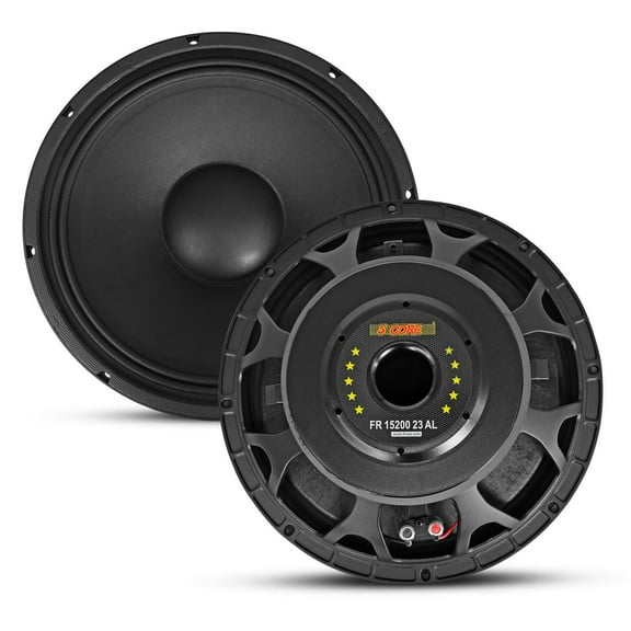 15 Inch Subwoofer Speaker 2000W Peak 8 Ohm Full Range Replacement DJ Bass Sub Woofer Loudspeaker with 4" Voice Coil and 74 Oz Y30 Magnet5Core 15 Inch Subwoofer FR 15200 23 AL