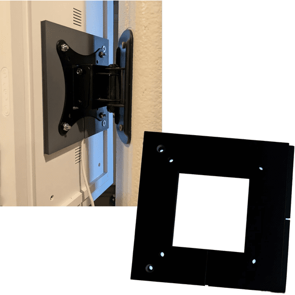 15-Inch VESA Mount Adapter Compatible with Skylight Calendar, Wall Mount to Swivel Arm Converter Bracket, Slots for Easy Installation