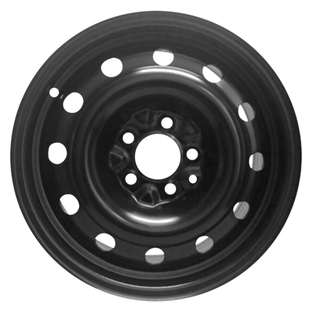 15 Inch Wheel for 2001-2005 Dodge Caravan 5 Lug Black Steel Rim
