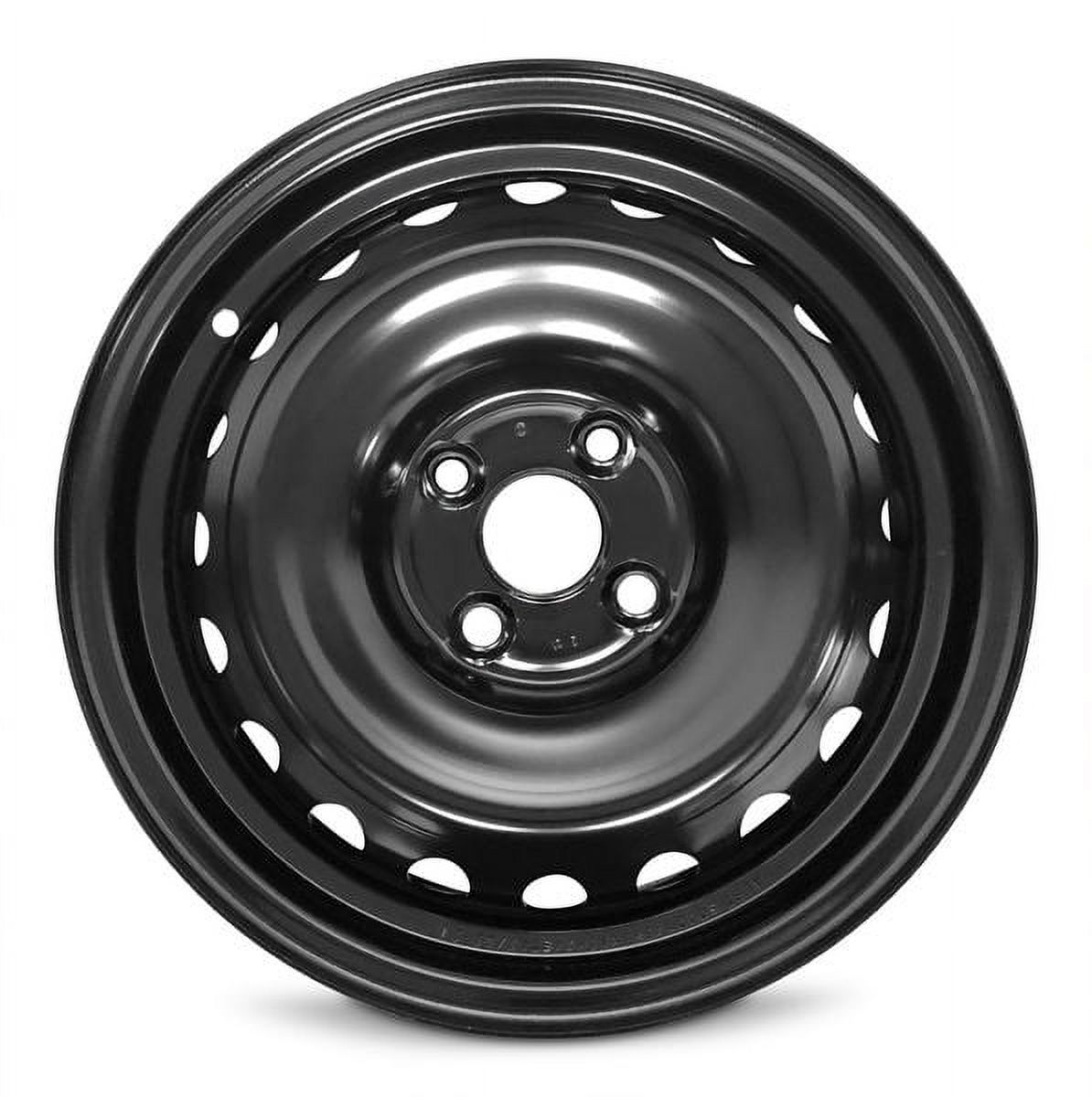 15 Inch Wheel for 20182021 Hyundai Accent 4 Lug Black Steel Rim