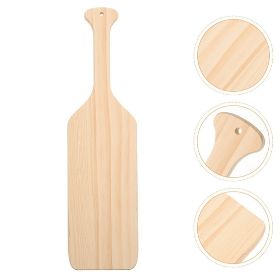 15 Inch Wooden Paddle, Unfinished Solid Pine Wood Paddle for Arts Crafts