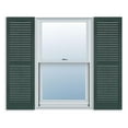 thumbnail image 1 of 15 Inch x 51 Inch Standard Louver Exterior Vinyl Window Shutters, Green (Pair), 1 of 3