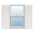 thumbnail image 1 of 15 Inch x 71 Inch Standard Louver Exterior Vinyl Window Shutters, White (Pair), 1 of 2