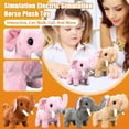 thumbnail image 1 of 15 Inches (Approx) Simulation Electric Plush Animal Toy, Soft Fluffy Light Brown Interactive Stuffed Toy That Can Walk, Bark And Move, Realistic Lifelike Companion Toy For Family,, 1 of 6