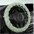 thumbnail image 1 of 15 Inches Furry Car Steering Wheel Cover, Automotive Fluffy Soft Breathable Warm Non-Slip Vehicle Steering Wheel Protector Interior Decoration for Man Women, Universal for Most Vehicles, 1 of 9