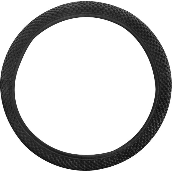 15 Inches Steering Wheel Cover Stretch Mesh Cloth Cover Car Accessories Steering Wheel Cover Car Interior Decor for Cars SUVs Vans, Black