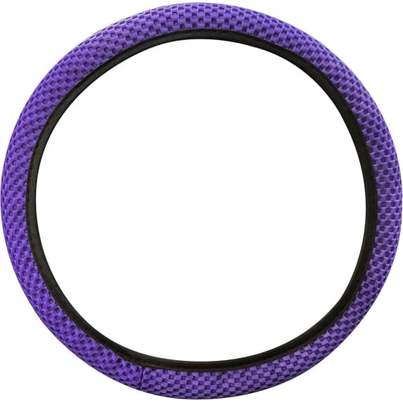 15 Inches Steering Wheel Cover Stretch Mesh Cloth Cover Car Accessories Steering Wheel Cover Car Interior Decor for Cars SUVs Vans, Purple