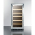 thumbnail image 1 of 15 Inches wide ADA compliant wine cellar for built-in or freestanding use, with digital controls, front lock, LED lighting, and stainless steel wrapped cabinet, 1 of 4