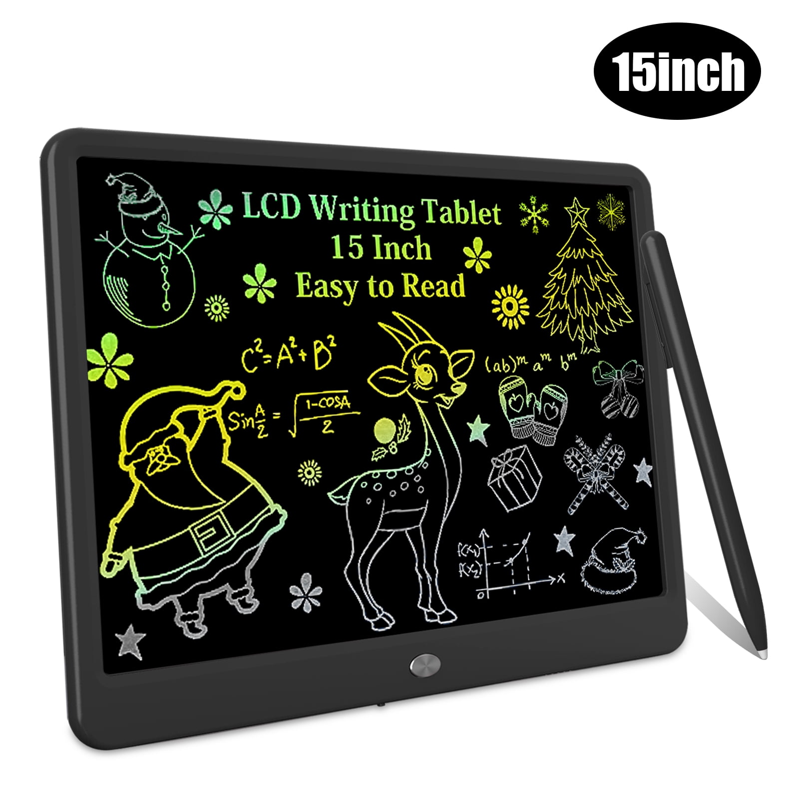 15" LCD Writing Tablet Portable Electronic Drawing Erasable Notepad