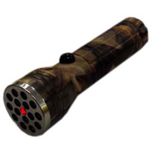 15 LED Flashlight with Red Pointer - Woodland Camouflage - 5 Inches Long (FAROL: FL58-L15LC)