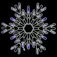 thumbnail image 1 of Northlight 15" LED Lighted Snowflake Christmas Window Silhouette - Pure White/Blue, 1 of 6
