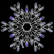 Northlight 15" LED Lighted Snowflake Christmas Window Silhouette - Pure White/Blue