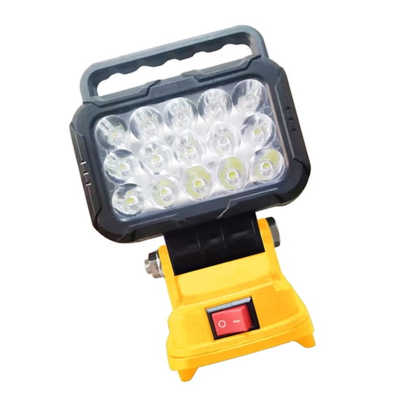 15 LED Rechargeable Tool Lamp Flashlight Brightness Waterproof Design For Power Equipment Battery Operations
