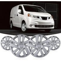 15" Lacquer Hubcaps for Nissan NV200 2013-2021,Snap on Design Set of 4 Wheel Rim Covers Compatible with Steel Wheels,PP Hubcaps